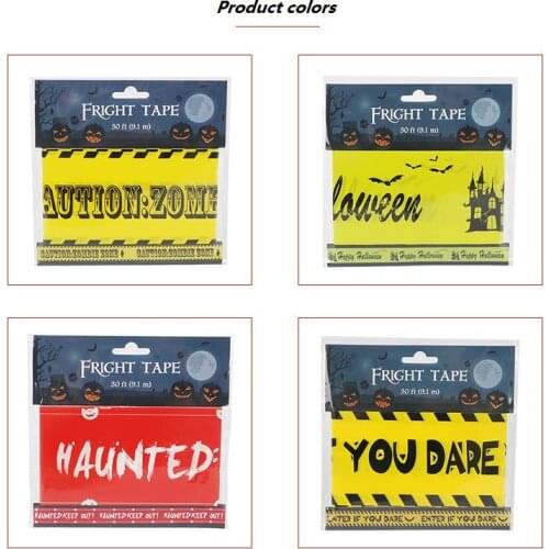 Hot sale Halloween event halloween gift warning tape 9M long halloween decoration