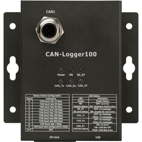 New Original Spot Photo For CAN-Logger100 CAN-Logger200 1 Or 2 CAN Bus Data logger Device