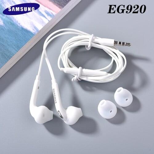 Original Samsung EO-EG920 Earphone In-ear With control Speaker Wired 3.5mm headsets With Mic For Galaxy A50 A70 A30 S A21S M31S