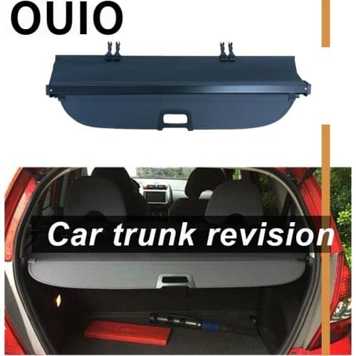 OUIO 1Set Car Rear Trunk Cargo Cover For Honda Fit/Jazz 2014 2015 2016 2017 2018 Security Shield Shade Retractable accessories