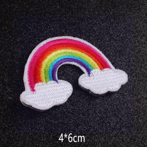 Embroidery Patch Unicorn Iron Patches for Clothing Rainbow Embroidered Patches DIY Cartoon Patch on T-shirts Jeans Stripe Badges