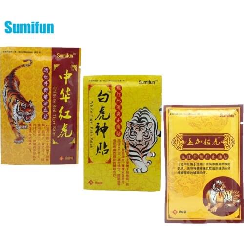 Sumifun 24Pcs Tiger Balm Pain Patch Chinese Natural Herbal Medical Plaster Neck Muscle Orthopedic Arthritis Stickers D0127