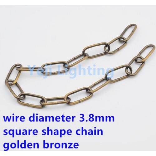 3.8mm golden bronze Bearing chains hanging chain Suitable for retro chandelier crystal lamp lights Lighting Accessories DIY