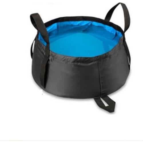 10L large capacity portable outdoor washbasin folding ultra-light camping trip folding large washbasin bucket
