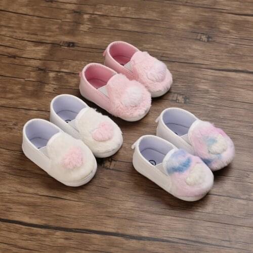 Lovely Warm Design Baby Girls Boys Toddler First Walkers Baby Shoes Soft Slippers Cute Shoes Winter Non-Slip Baby Warm Shoes