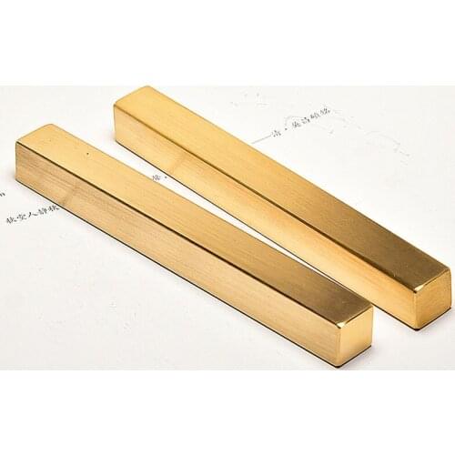 Paperweight Student Small Portable Brass Paper Weight 2pcs Metal Chinese Brush Pen Painting Paper Weight Metal Decoration
