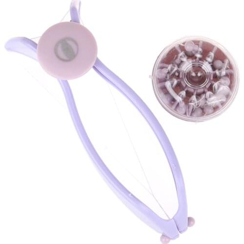 Women Hair Removal Epilator Mini Facial Hair Remover Spring Threading Face Defeatherer for Cheeks Eyebrow DIY Makeup Beauty Tool