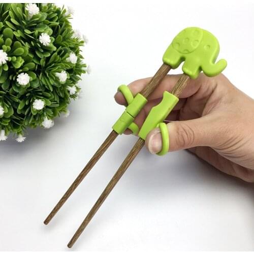 1 Pair Hot Sale Multi Color Cute Learning Training Chopsticks For Kids Children Chinese Chopstick Learner Gifts palillos chinos