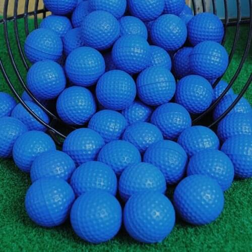 1pcs Blue PU Foam Golf Ball Sponge Pet Balls Indoor Training Practice