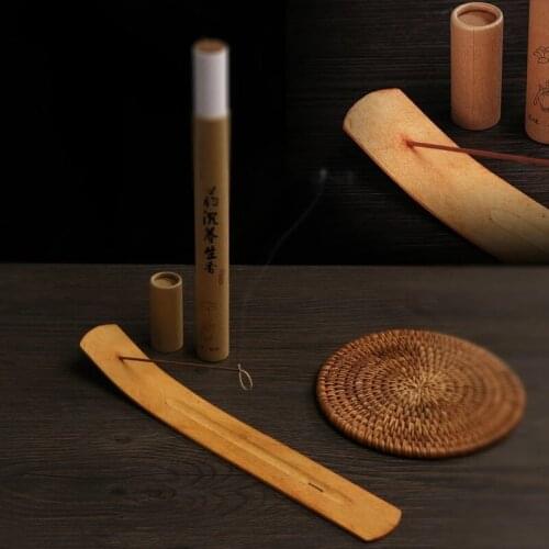 1pcs Natural Wooden censer burner incense sticks Ash Catcher holder Board indian Aromatherapy Plate Home Decoration Censer Tool