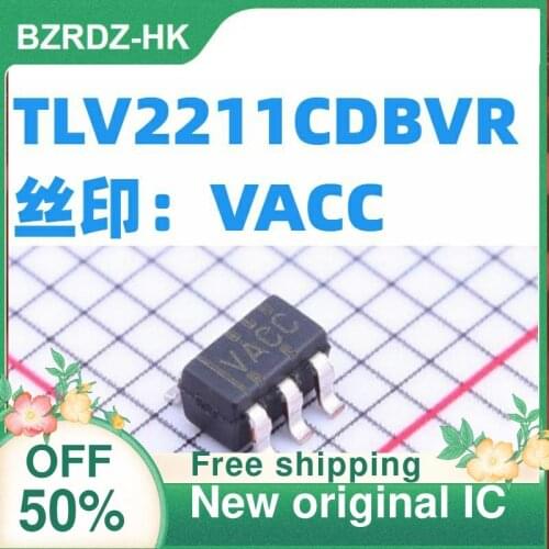 2-10PCS/lot TLV2211CDBVR SOT23-5 VACC New original IC