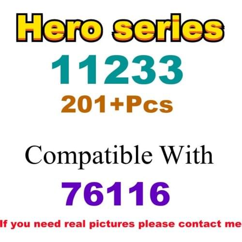201Pcs 11233 Building Block Toy Hero Series 76116 Assembled Building Blocks Childrens Toy Gifts