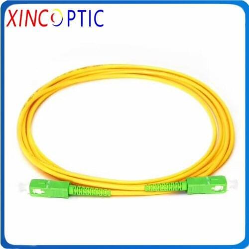 3M SC APC to SC APC SM Single Mode Fiber Patch Cord 3.0mm Simplex,PVC Jacket,SC/APC-SC/APC-SM 3mm 3M Fiber Optic Jumper Cable