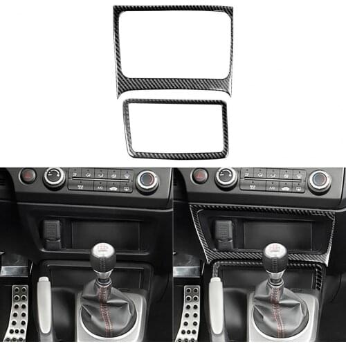 80% Hot Sales!! 2Pcs Car Sticker Durable Heat-resistant Carbon Fiber Car Storage Box Panel Sticker for Honda Civic 8th Generatio