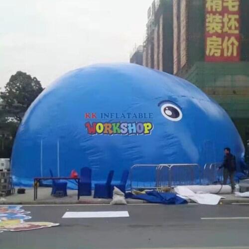 Large inflatable whale playground for kids