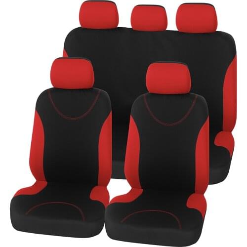 Full Car Seat Cover Front and Rear Split Bench Protection Car Seat Cover Universal Fit for Auto Truck Van SUV