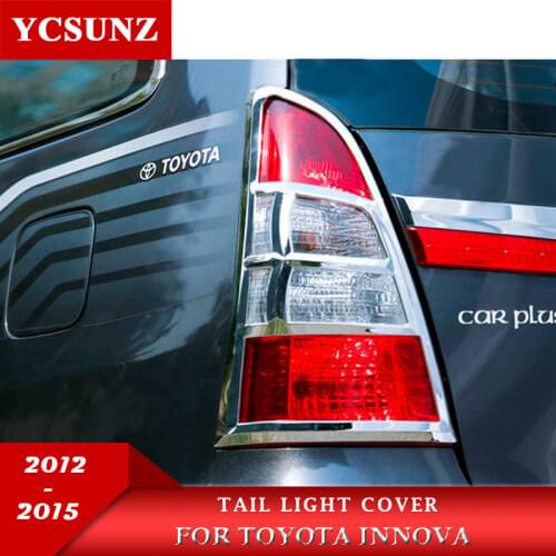 Chrome tail light cover ABS rear lamp parts For Toyota Innova 2012 2013 2014 2015 Accessories Ycsunz