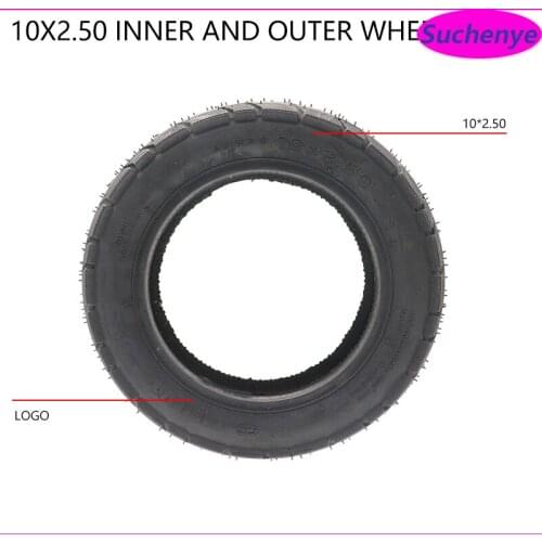 10 inch 10x2.50 TUOVT Electric Skateboard Outer Tire 10 x 2.5 for Electric scooter Skate Board Inflatable Wheel Tire Outer Tire