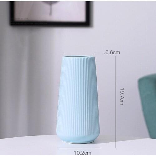 Simple Nordic Creative Ceramic Vase Room Be Color Dryer Origami Dry Floral Decoration Modern For Home White Pink Ornaments