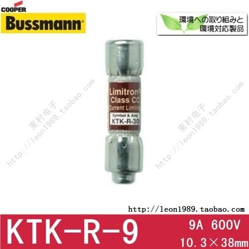 Bussmann ceramic fuse Limitron Class CC Fuse KTK-R-9 9A 600V