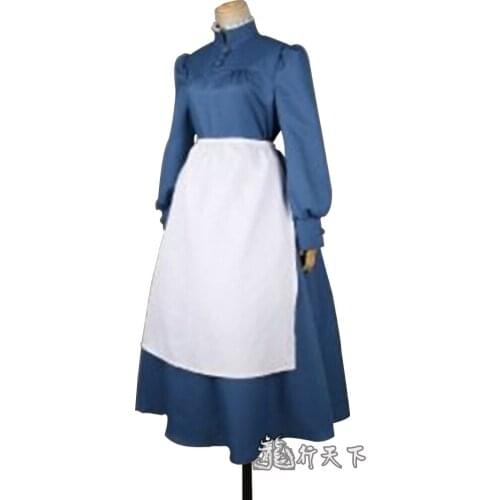 2017 Howls Moving Castle Sophies Dress Cosplay Costume Custom Made Any Size