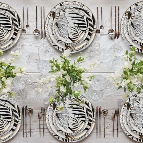 Creative small fresh hand painted dishes, household eating ceramic tableware, bowls