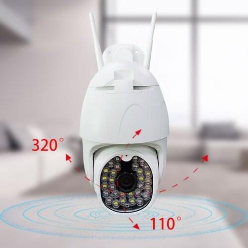 Tuya Smart Speed Dome Camera IR Full-color Night Vision Wireless IP HD 2MP 1080P 30 LED TF Card & Cloud Storage Wifi IP Camera
