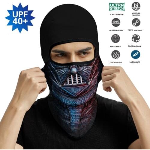 3D Washable Balaclava Buff Bandana Scarf Cycling Full Face Mask Sport Mask Headband Bicycle Headscarf Earloop Face Cover Fishing