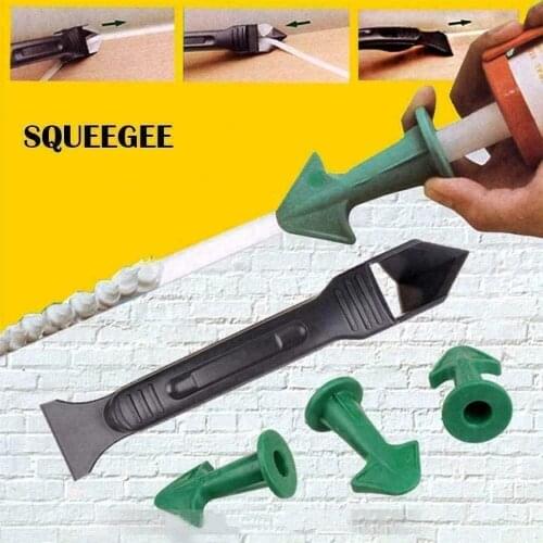 Caulk Nozzle Scraper Set Reusable Sealant Angle Scraper Silicone Grout Caulk Tools Dropshipping