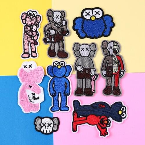 2020 New Anime Sesame Street Patch Embroidered Patches For Clothes Iron On Clothes Patch Decoration Clothing Accessories