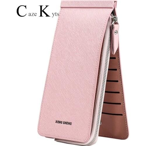 New Ladies long wallet zipper multi-card position woman wallet European and American style mobile phone bag mens handbag