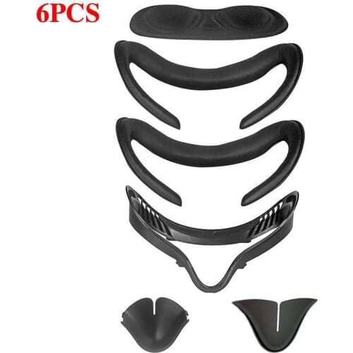 VR Facial Interface Bracket With PU Leather foam Replacement Face Cover & nose pad & Protective Lens Cover for oculus quest 2