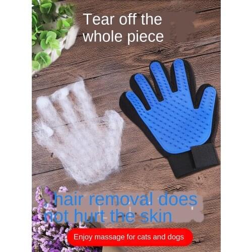 Going Cat Gloves Dog Hair Comb Dog Grooming Brush Pet Supplies out Hair Removal Artifact Cat Long Hairs Such as Cat Fur Sweeper