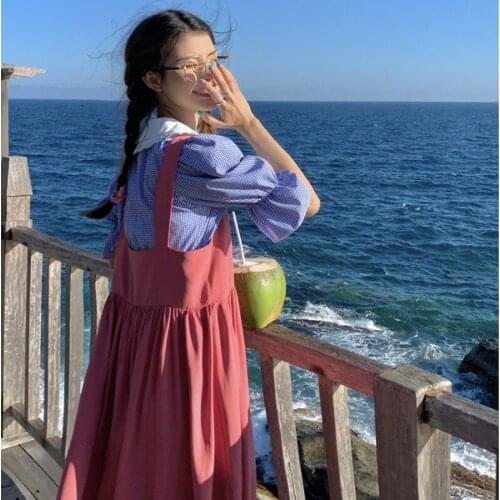 Dress for Women Sling Skirt Female Summer New Style Temperament Skirt Korean Version of The High-waisted Thin A-line Long Skirt