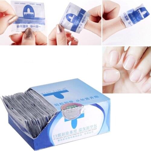 50pcs/100pcs/200Pcs Degreaser for Nails Gel Nail Polish Remover Wipes Napkins for Manicure Cleanser Nail Art UV Gel Remover