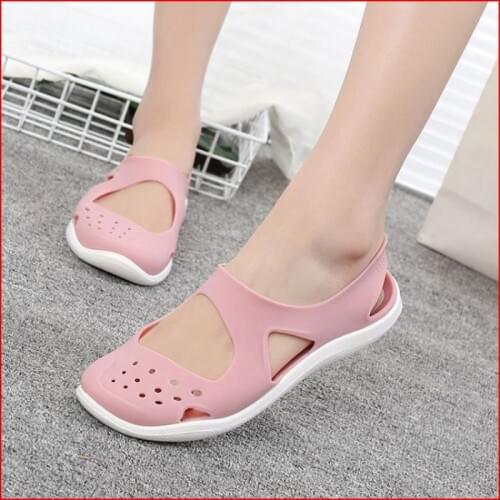 Womens Sandals 2020 Fashion Lady Girl Sandals Summer Women Casual Jelly Shoes Sandals Hollow Out Mesh Flats Beach Sandals