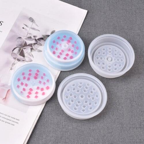 DIY Silicone Smoke Grinder Mold Crystal Glass Leaf Dry Flower Spice Crusher Silicone Mould Handmade Grinding Box Resin Tool