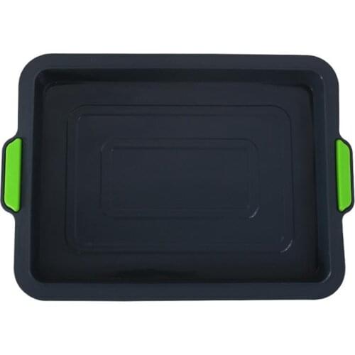 Silicone Baking Pan Non-stick Rectangular Brownie Pan Cake Baking Pan Baking Tools for Home Bread Baking Mold