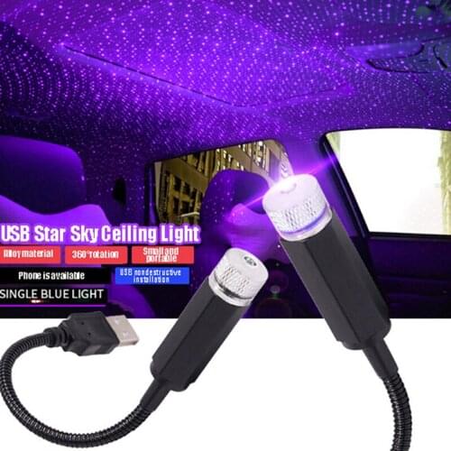 USB Starry Sky Lamp Car Atmosphere Light Decoration Star Ceiling Projection Lamp Laser USB Car Ambient Light