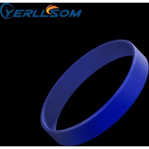YERLLSOM 100pcs/Lot high quality 1/2inch royal blue silicone bracelets for events B20060462