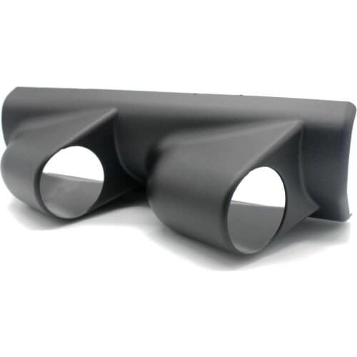 Replacement Car 2 Inch 52mm Dual Holes Dash Gauge Pod Mounting Holder Black