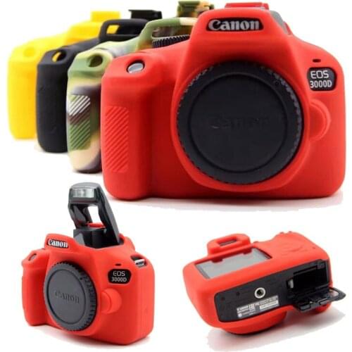 Protective Case Body Cover Rubber Silicone Soft Camera Case For Canon EOS 3000D 4000D Rebel T100 DSLR Protector