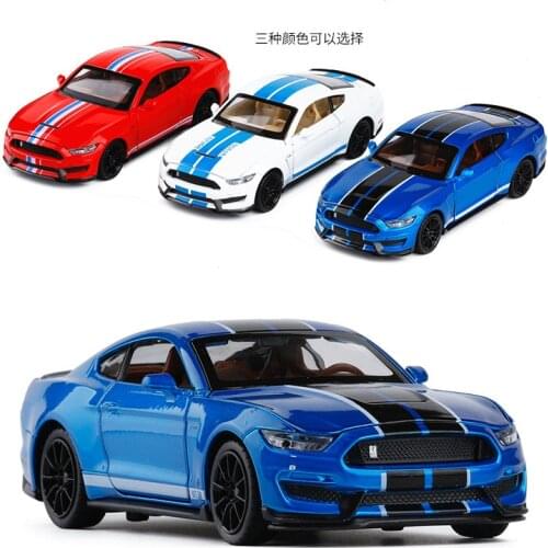 1:32 high simulation Ford Shebel alloy car sound and light pull back door can drive model toys for children gifts