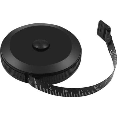 1.5m/60Inch Black/white Tape Double Sided Retractor Tool Automatic ABS Flexible Mini Sewing Measuring Tape