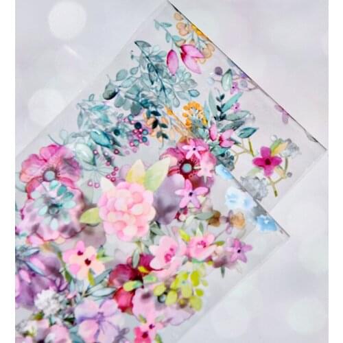 10/rolls/110X4/ 10 color Nail Transfer Foils Stickers Mixed Flowers Rose bird Leaf Design Nail Art Decorations Foil Wraps Decals