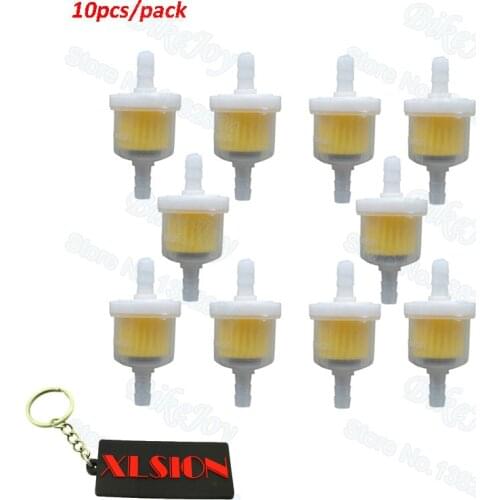 10pcs/pack Oil Gas Fuel Filter with Magnet For Pit Dirt Bike Mini Moto Quad ATV Motorcycle Motocross