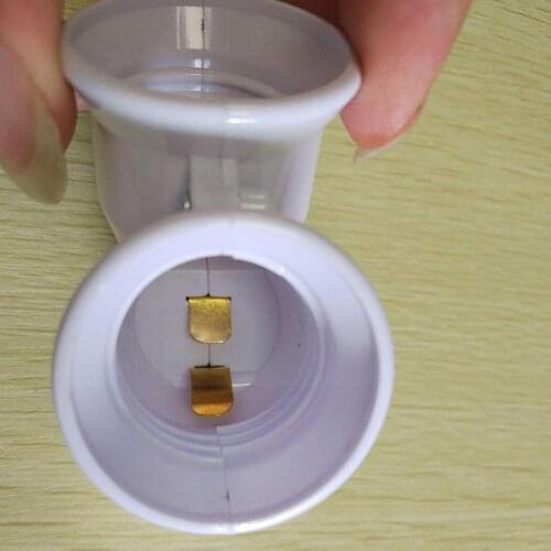 2 in 1 E27 Lamp Holder E27 Bulb Holder Lamp Socket Splitter Converter Light Bulb For LED Adapter Contact Base Adapter V5R8