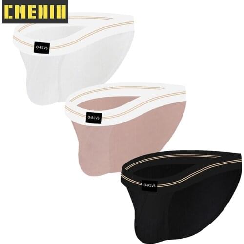 3PCS 2021 New Cotton Sexy Mans Underwear Briefs Underpants Low waist Mens Briefs Bikini Gay Underwear Male Underwear Top