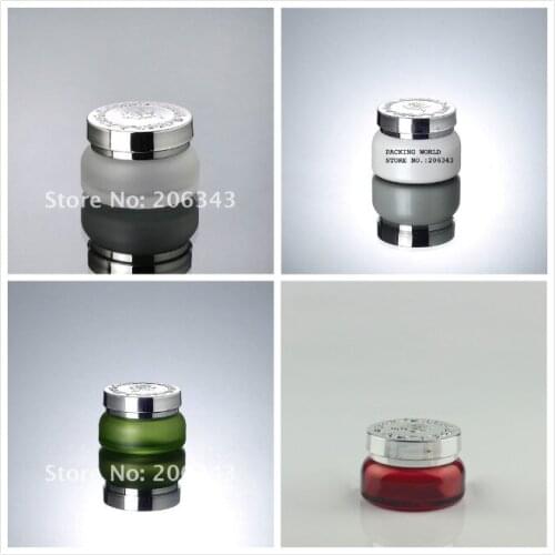 30G pear white/frosted/green/red glass bottle/jar for cream/serum/essence/mask /gel/moisturizer/skin care jar/cosmetic packing