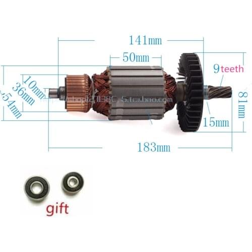 AC220-240V Armature Motor Replacement for MAKITA LS1040 516718-8 516719-6 518702-9 LS1045 LS1030N LH1040F LH1040 LS1040F